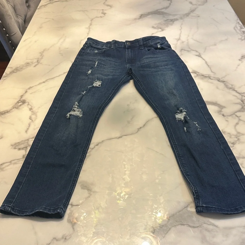 Ring of Fire Dark Blue Skinny Jeans